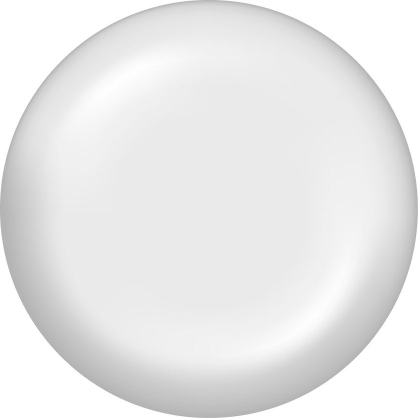 White round button